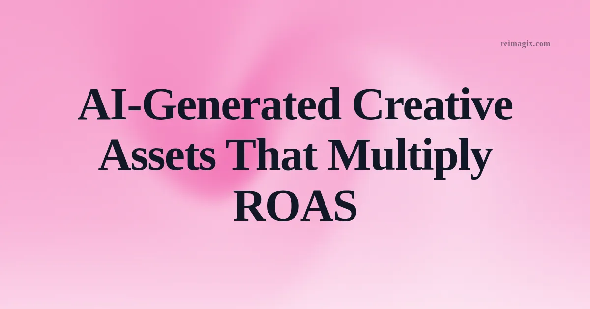AI‑Generated Creative Assets That Multiply ROAS