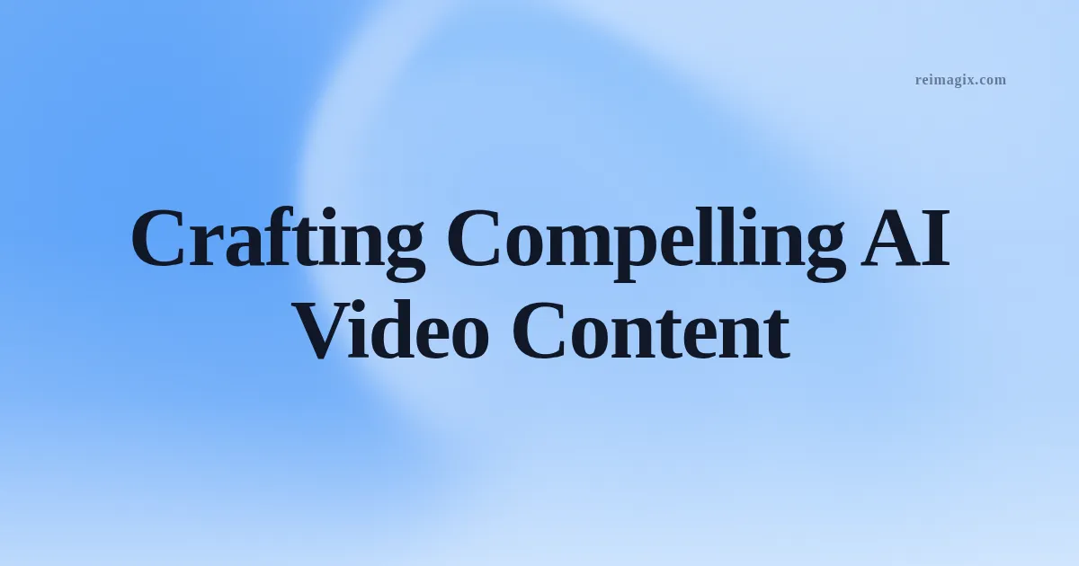 Crafting Compelling AI Video Content