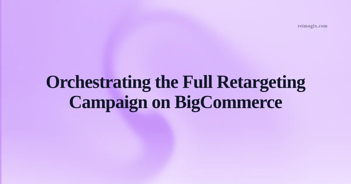 Orchestrating the Full Retargeting Campaign on BigCommerce