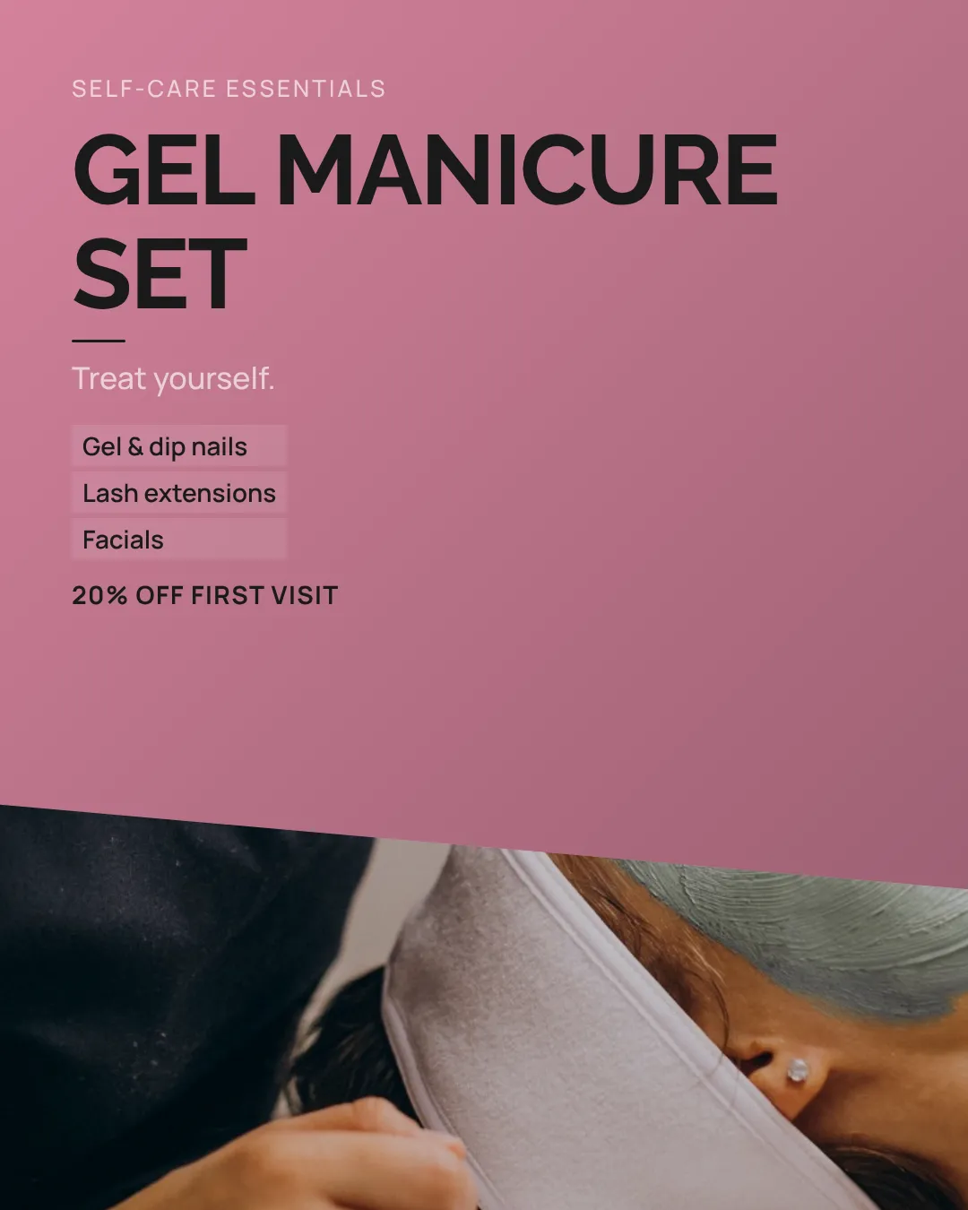 Beauty & Nail Salons Ad Examples - 4:5 format