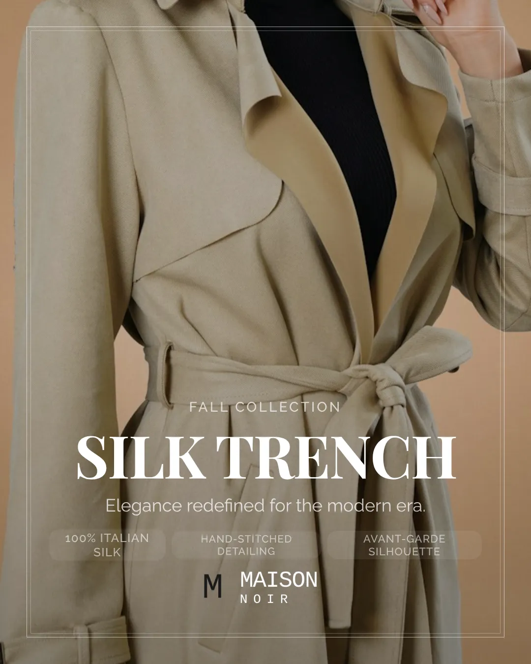 Fashion Instagram Portrait Luxury Frame Ad Example