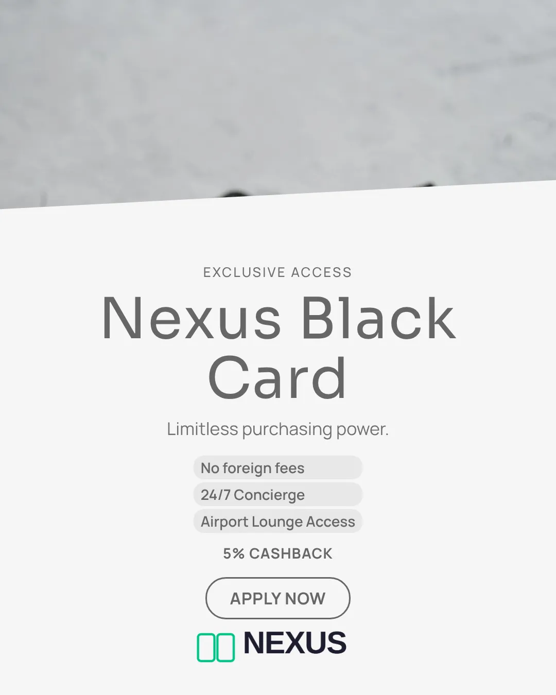 Fintech Instagram Portrait Diagonal Split Ad Example