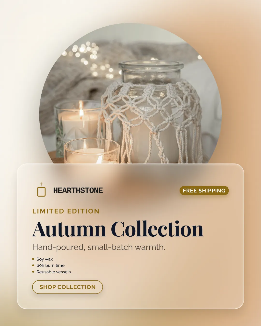 Home Decor Instagram Portrait Split Layout Ad Example
