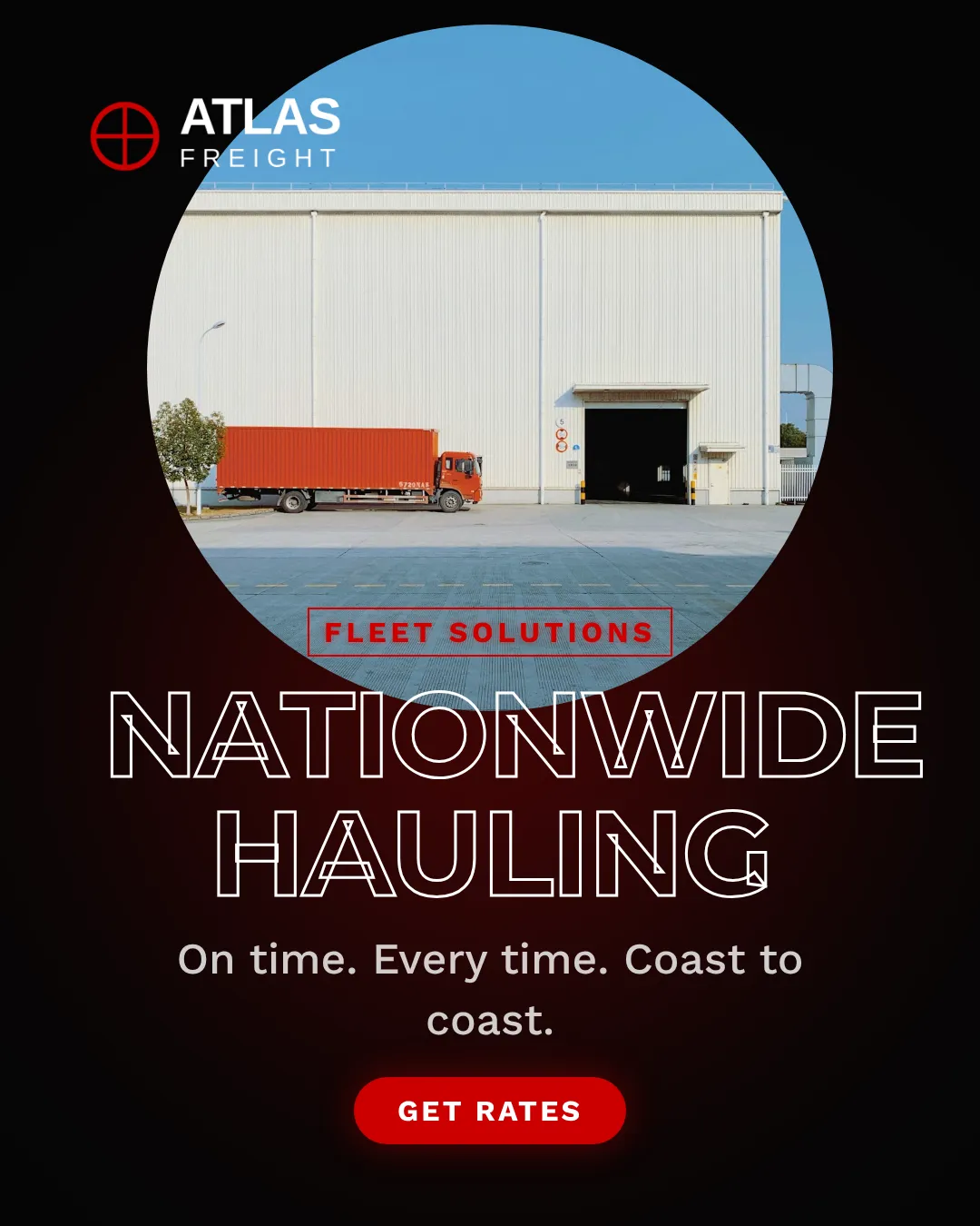 Trucking Instagram Portrait Overlay Panel Ad Example